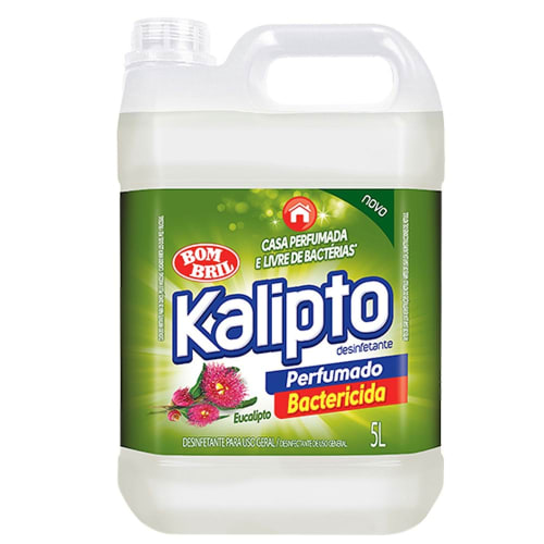 Desinfetante Líquido Kalipto Eucalipto 5 Litros - 4 Unidades